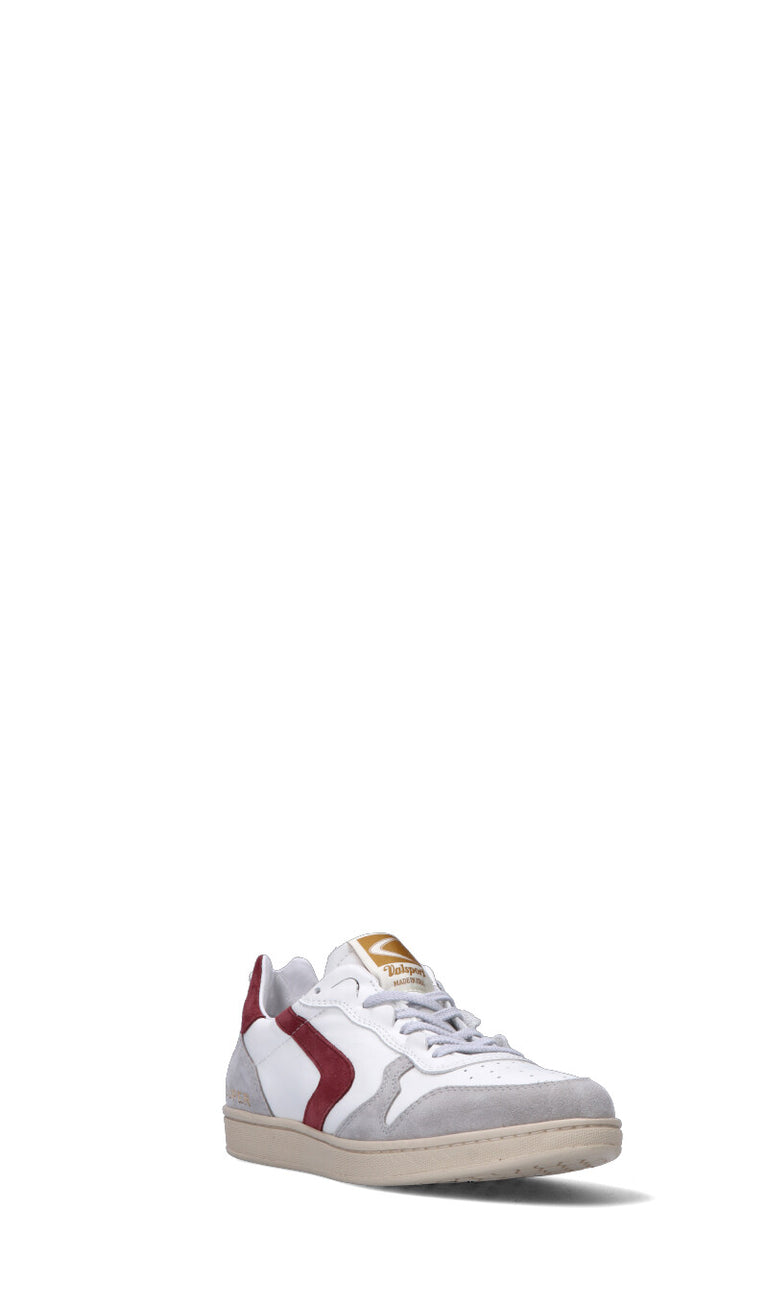 VALSPORT Sneaker uomo bianca/bordeaux in pelle