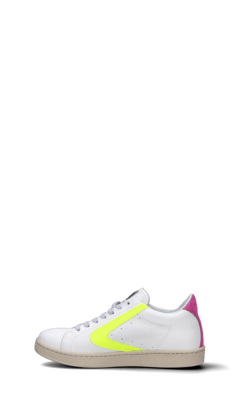 VALSPORT Sneaker donna bianca/gialla/fucsia in pelle