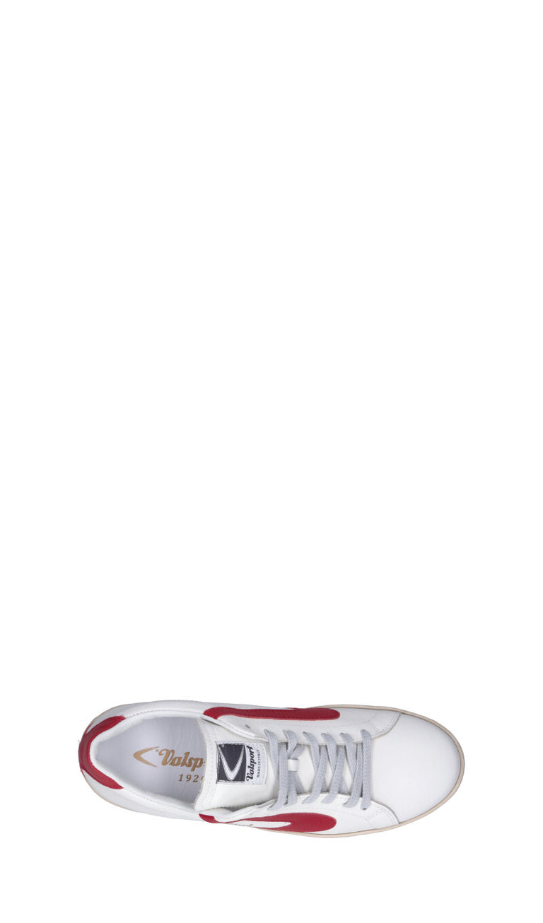VALSPORT Sneaker uomo bianca/rossa in pelle