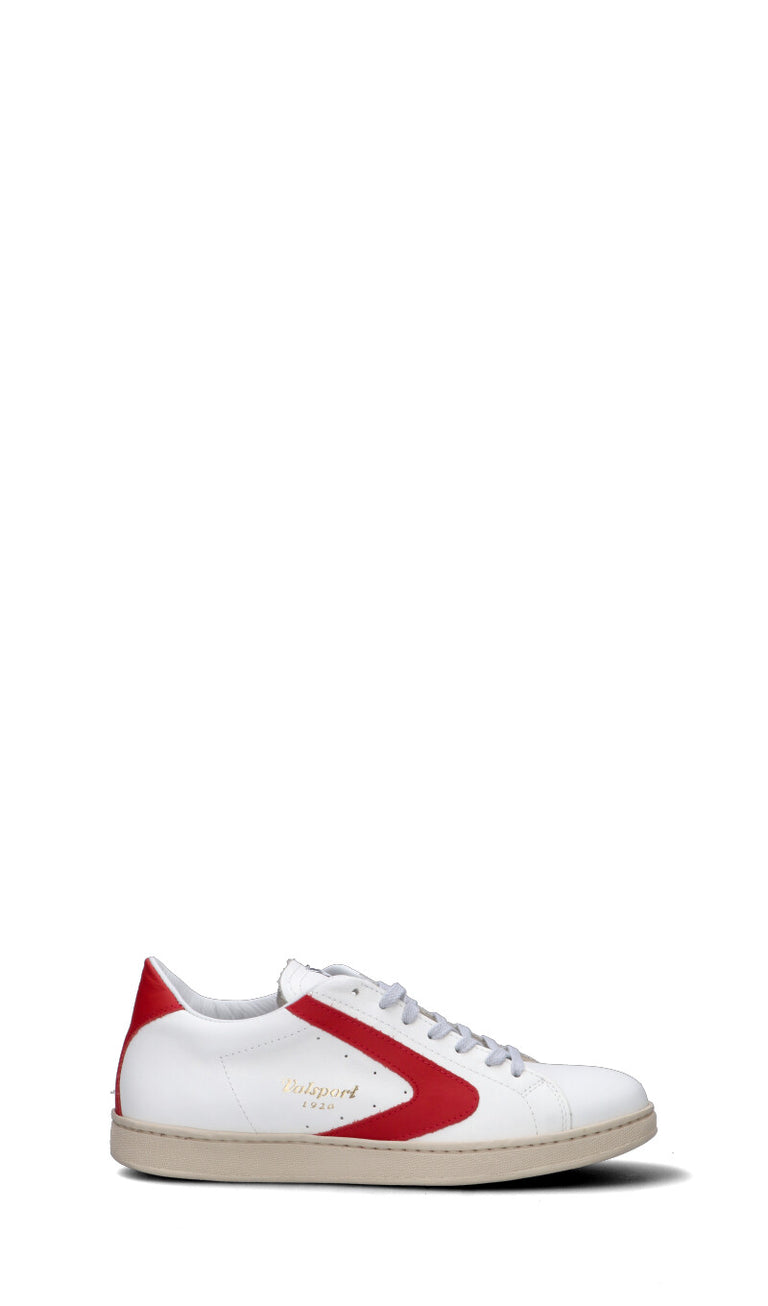 VALSPORT Sneaker uomo bianca/rossa in pelle