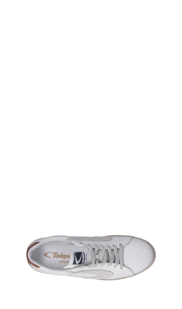 VALSPORT Sneaker uomo bianca/panna/marrone in pelle