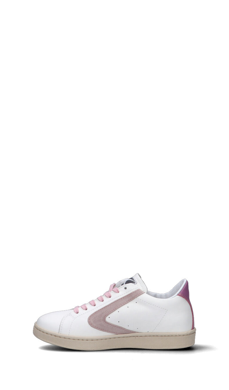 VALSPORT Sneaker donna bianca/rosa in pelle