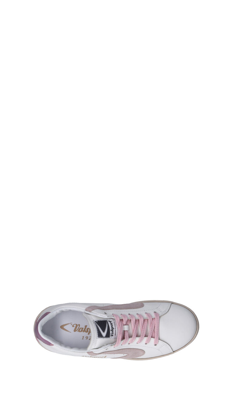 VALSPORT Sneaker donna bianca/rosa in pelle