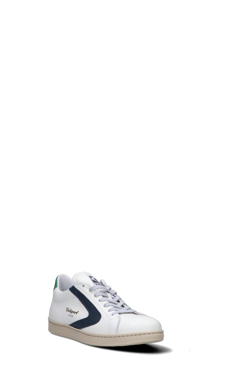 VALSPORT Sneaker uomo bianca/blu/verde in pelle