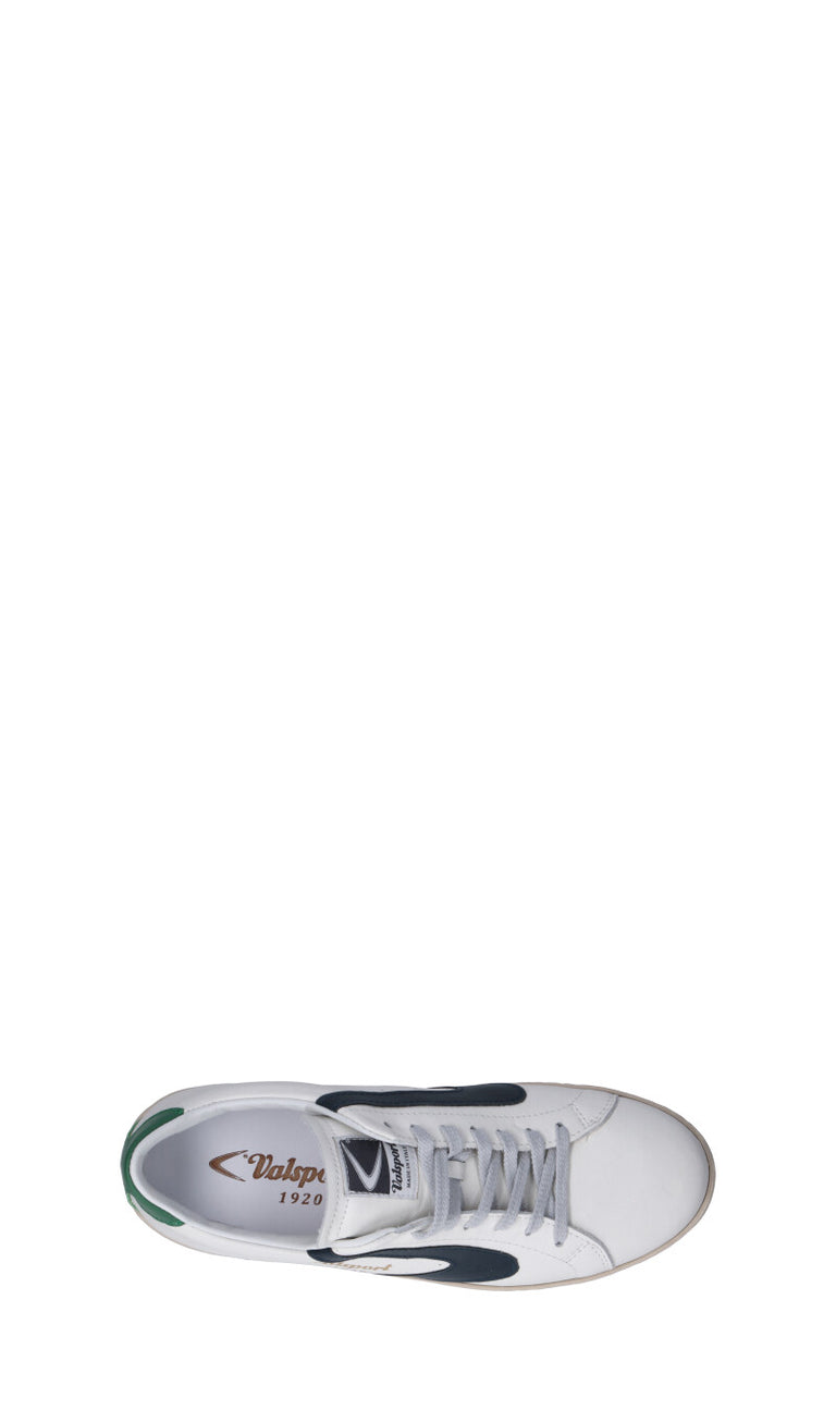 VALSPORT Sneaker uomo bianca/blu/verde in pelle