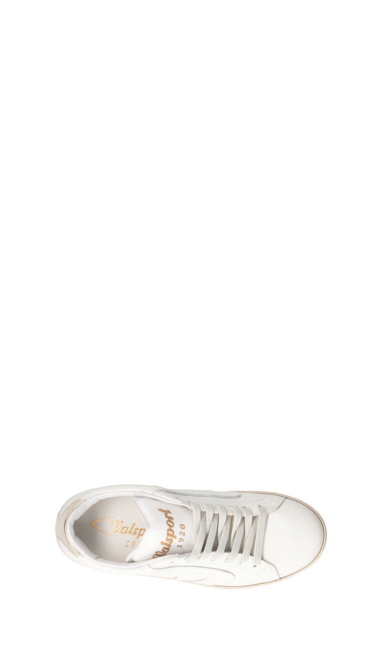 VALSPORT TOURNAMENT Sneaker donna bianca/oro in pelle