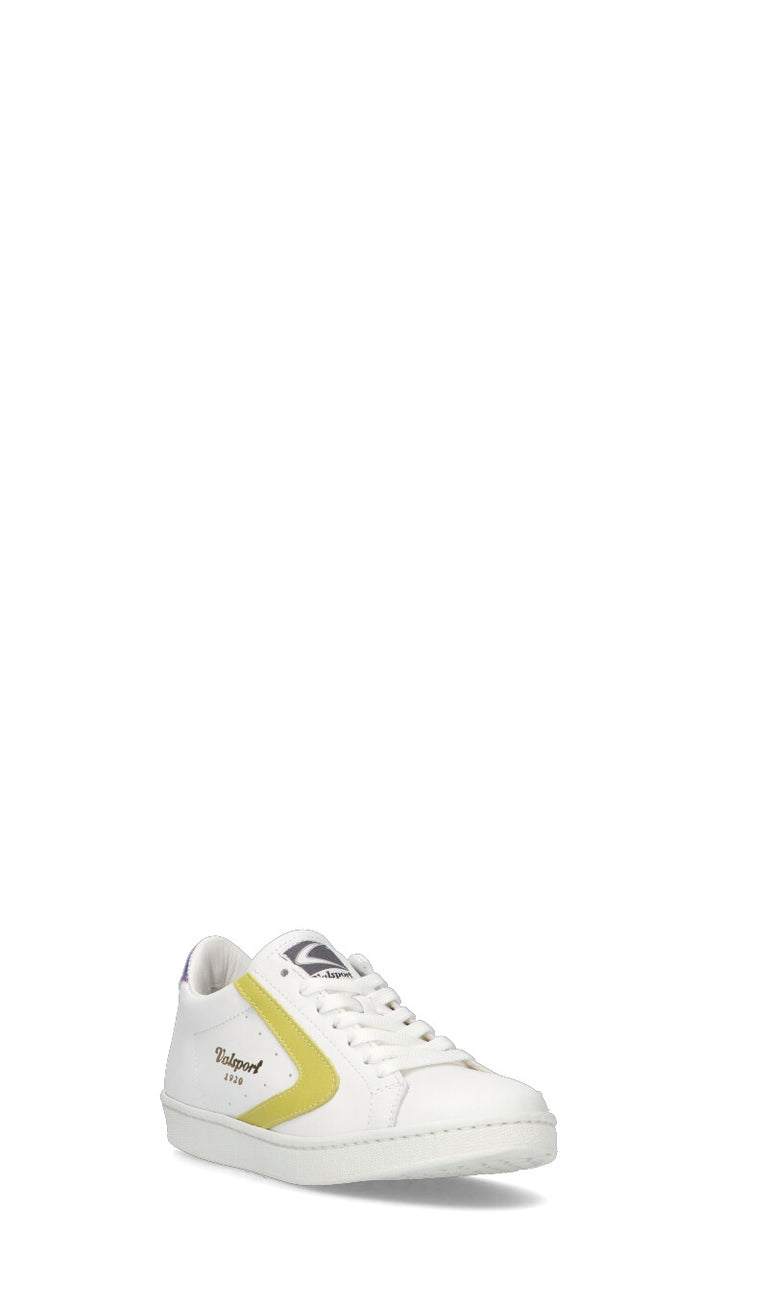 VALSPORT TOURNAMENT Sneaker donna bianca/gialla in pelle