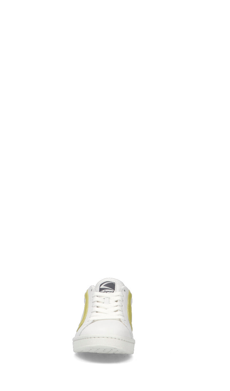 VALSPORT TOURNAMENT Sneaker donna bianca/gialla in pelle