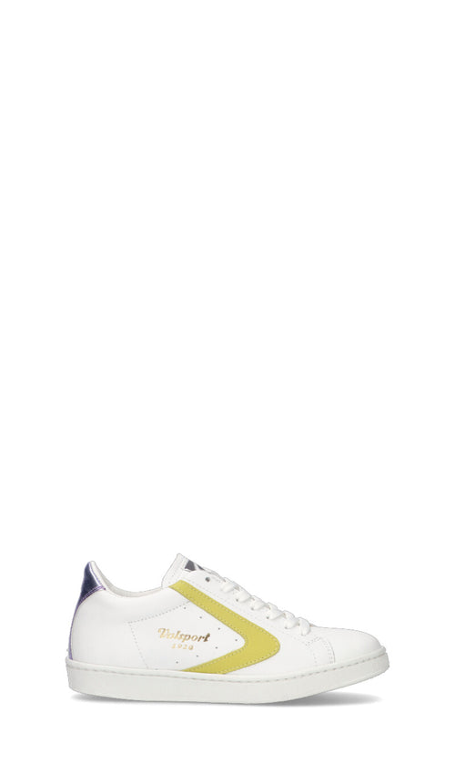 VALSPORT TOURNAMENT Sneaker donna bianca/gialla in pelle