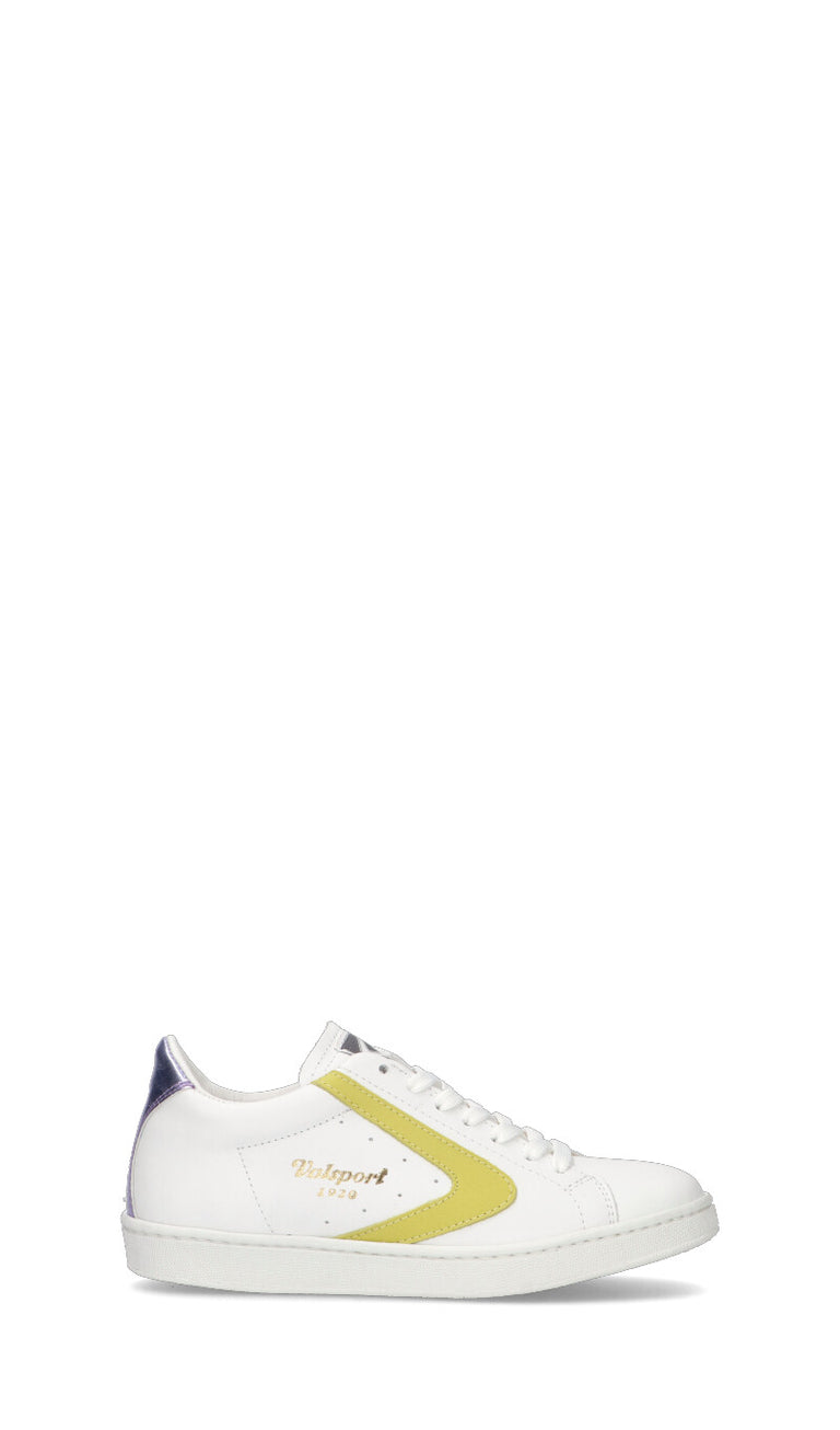 VALSPORT TOURNAMENT Sneaker donna bianca/gialla in pelle