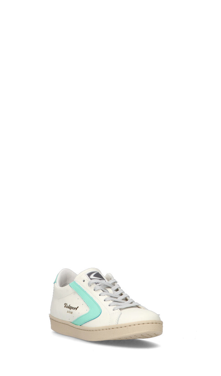 VALSPORT TOURNAMENT Sneaker donna bianca/acquamarina in pelle