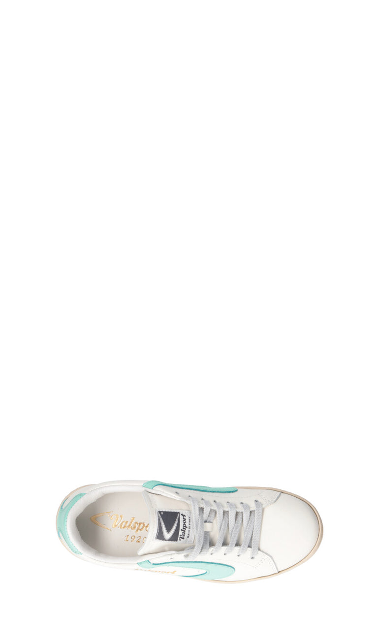 VALSPORT TOURNAMENT Sneaker donna bianca/acquamarina in pelle