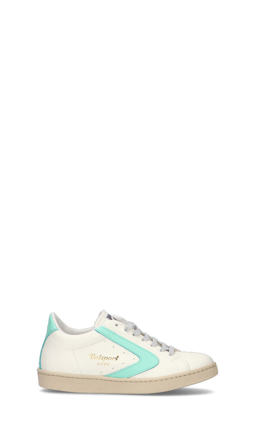 VALSPORT TOURNAMENT Sneaker donna bianca/acquamarina in pelle