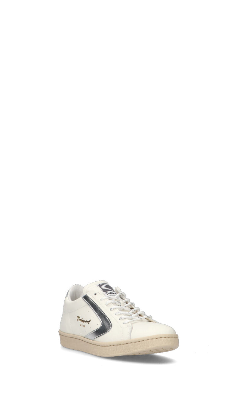 VALSPORT TOURNAMENT Sneaker donna bianca/argento in pelle