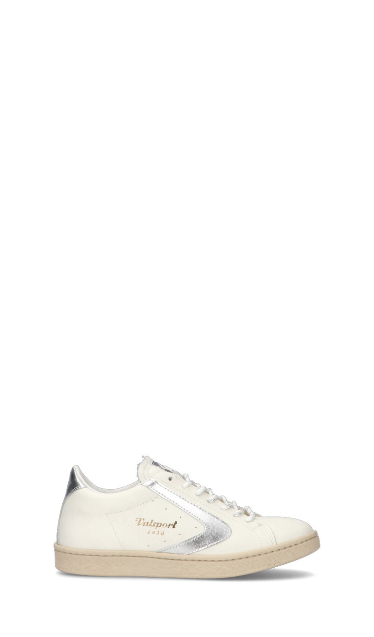 VALSPORT TOURNAMENT Sneaker donna bianca/argento in pelle