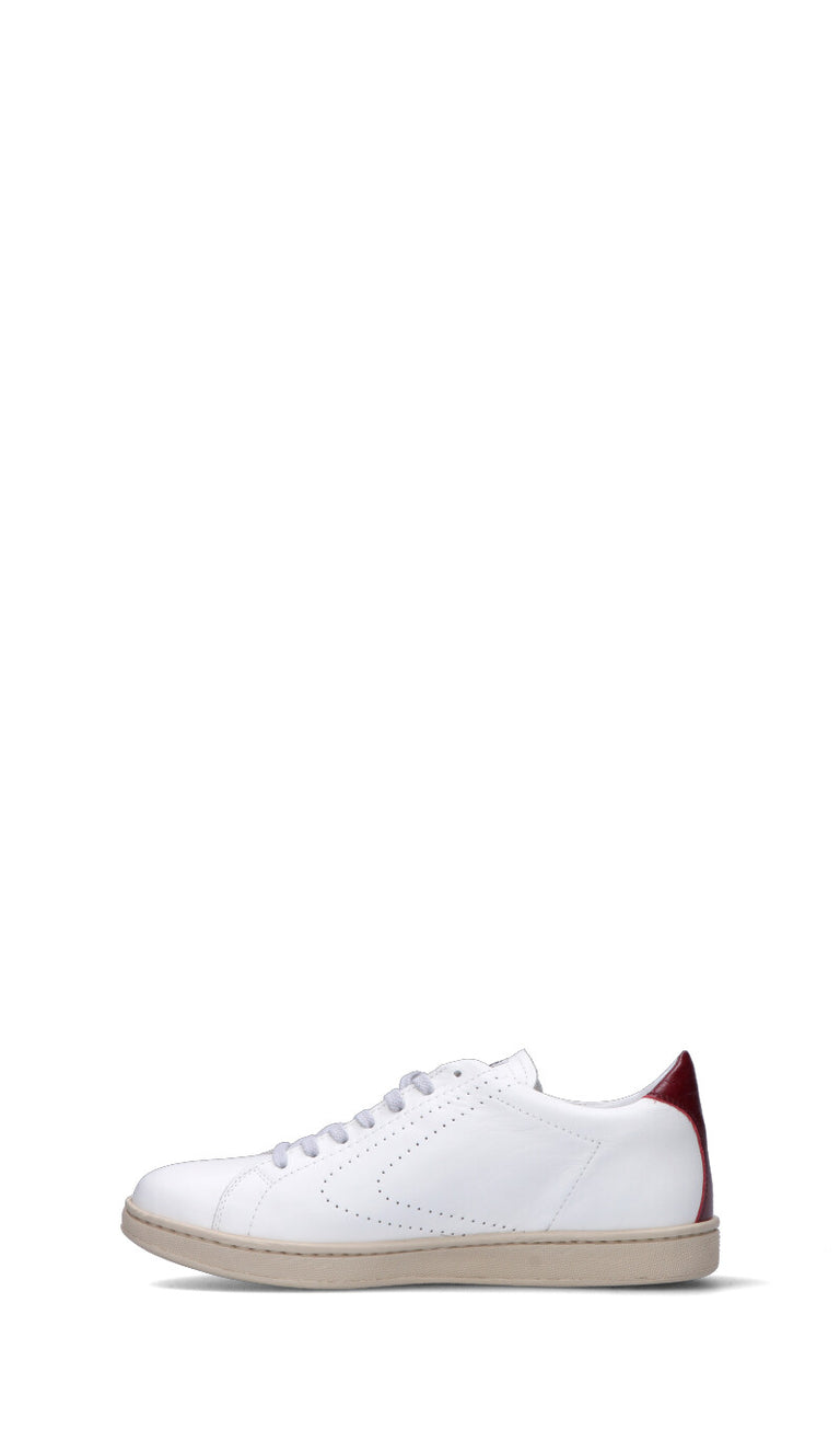 VALSPORT Sneaker uomo bianca/bordeaux in pelle