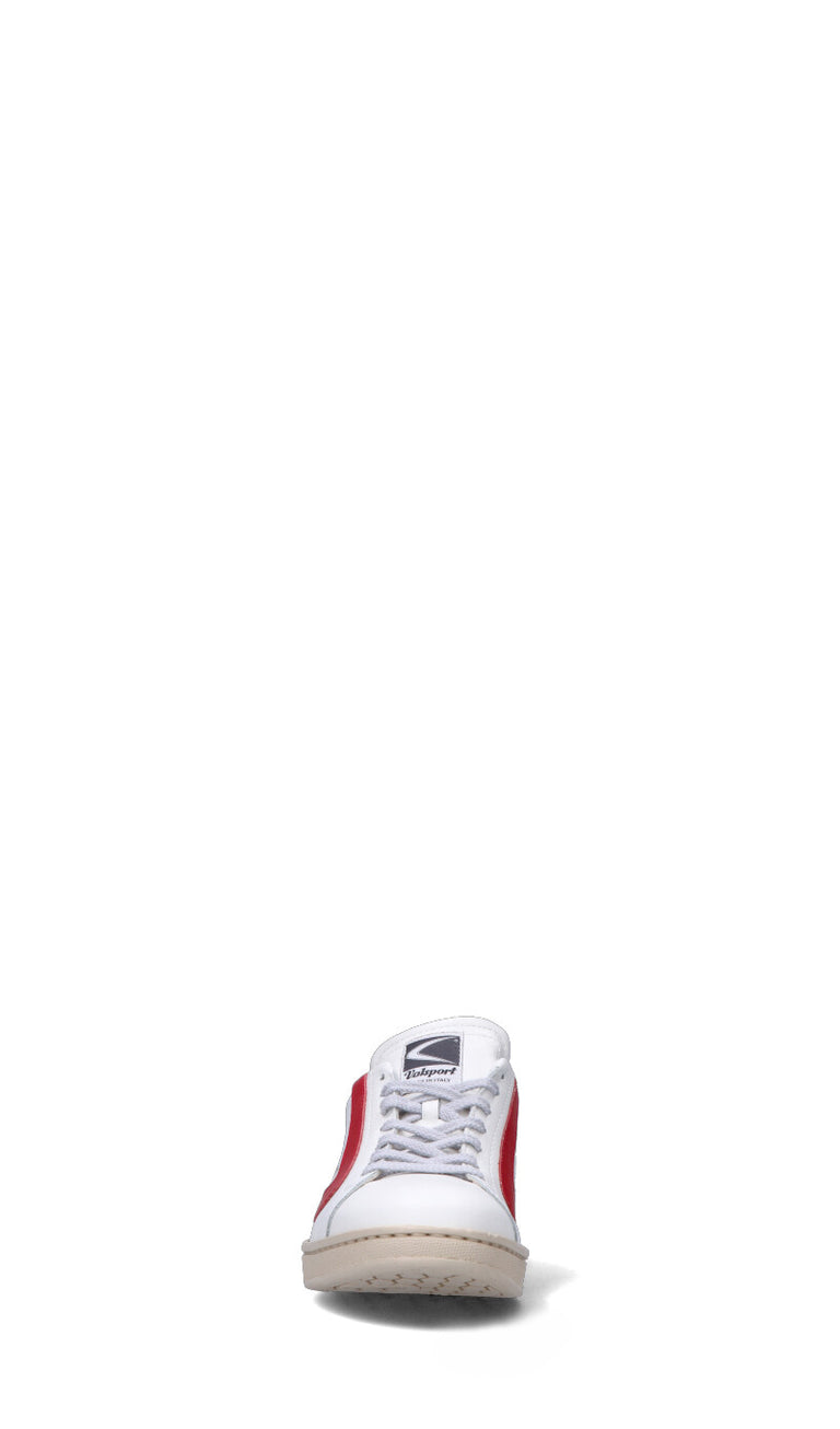 VALSPORT Sneaker uomo bianca/rossa in pelle