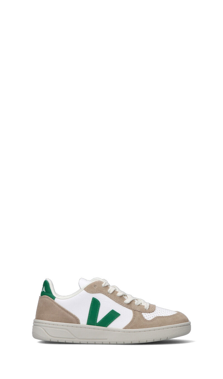 VEJA Sneaker donna bianca/verde in suede