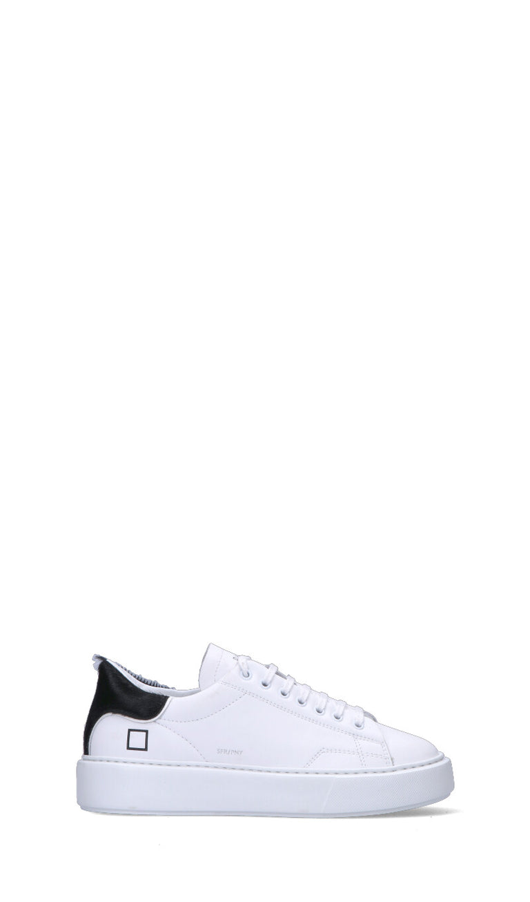 D.A.T.E. SFERA PONY Sneaker donna bianca/nera in pelle