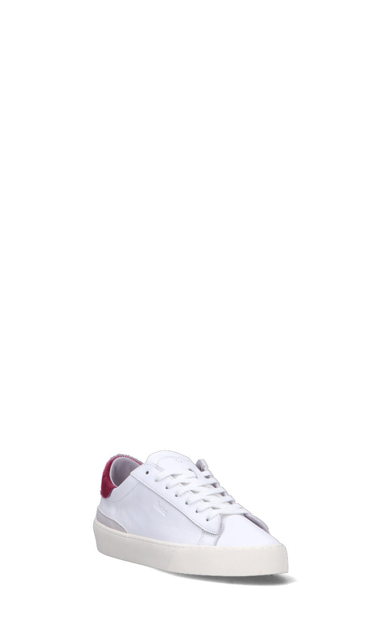 D.A.T.E. Sneaker donna bianca/magenta in pelle