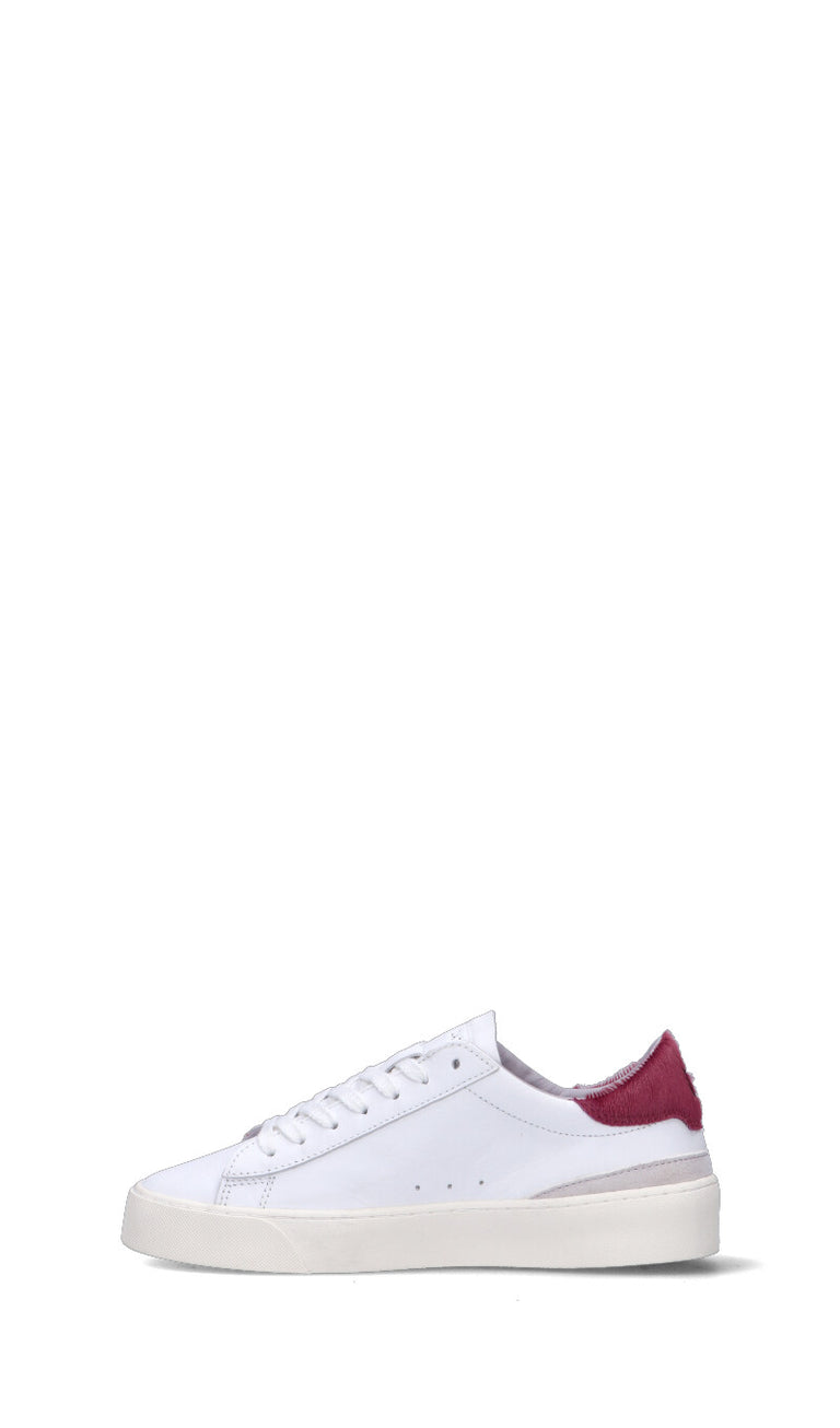 D.A.T.E. Sneaker donna bianca/magenta in pelle