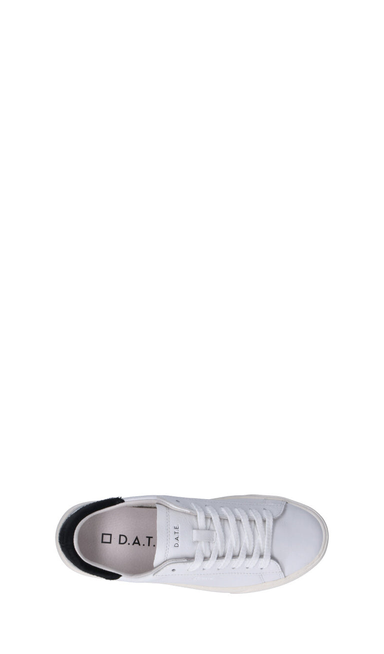 D.A.T.E. Sneaker donna bianca/nera in pelle