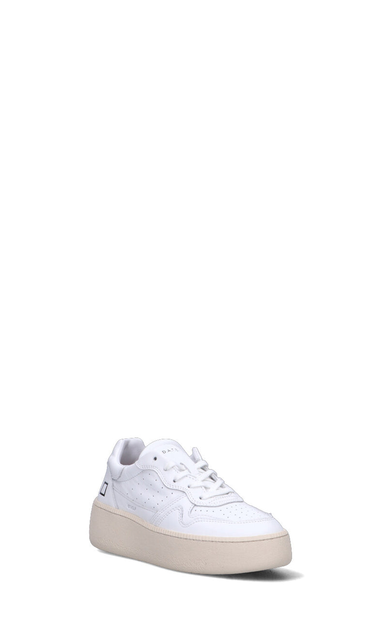 D.A.T.E. Sneaker donna bianca in pelle