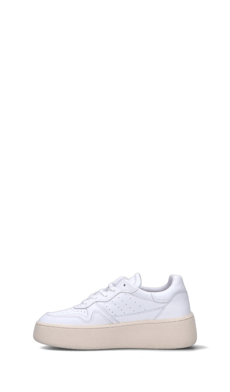 D.A.T.E. Sneaker donna bianca in pelle