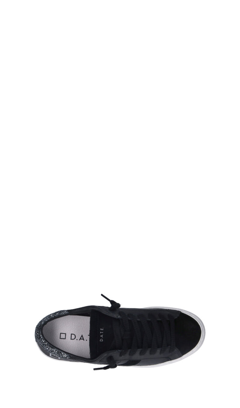 D.A.T.E. - HILL LOW Sneaker donna nera in suede