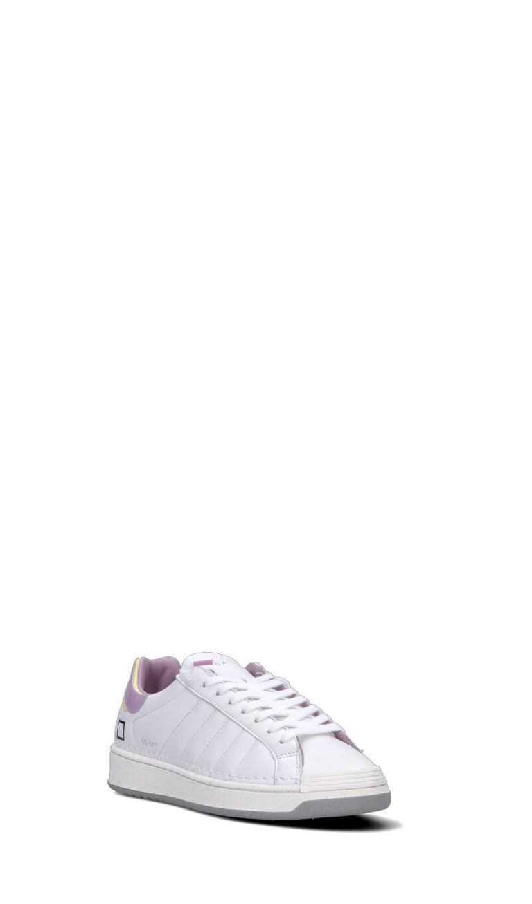 D.A.T.E. BASE SOFT Sneaker donna bianca/lilla in pelle