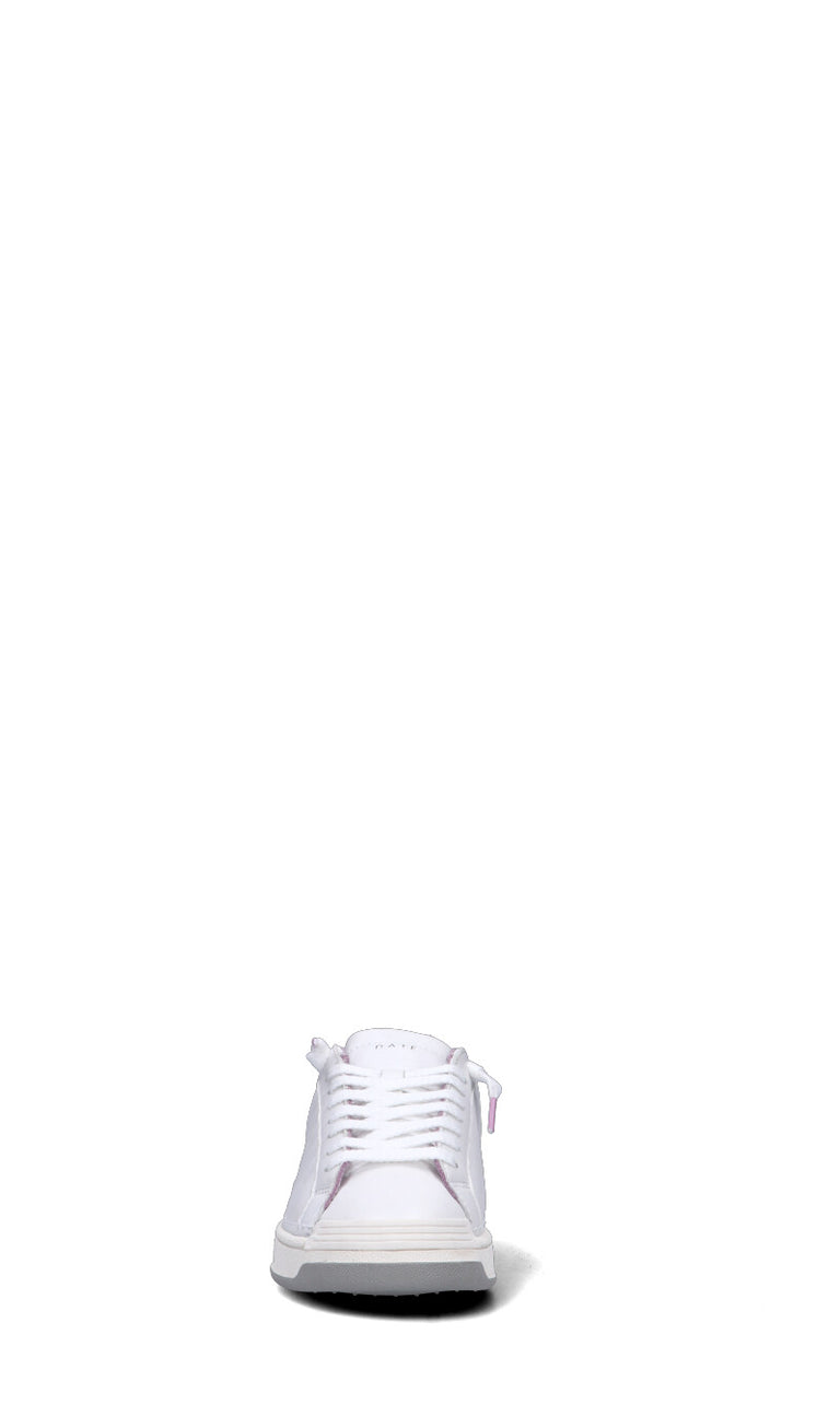 D.A.T.E. BASE SOFT Sneaker donna bianca/lilla in pelle
