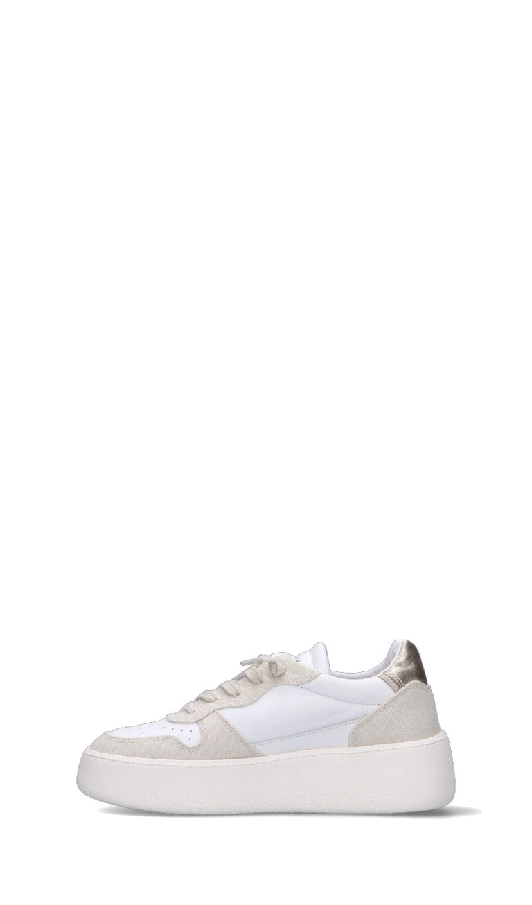 D.A.T.E. COURT PLATFORM Sneaker donna bianca/beige