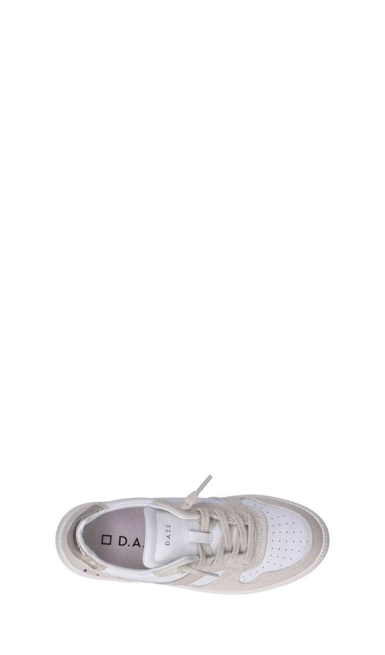 D.A.T.E. COURT PLATFORM Sneaker donna bianca/beige
