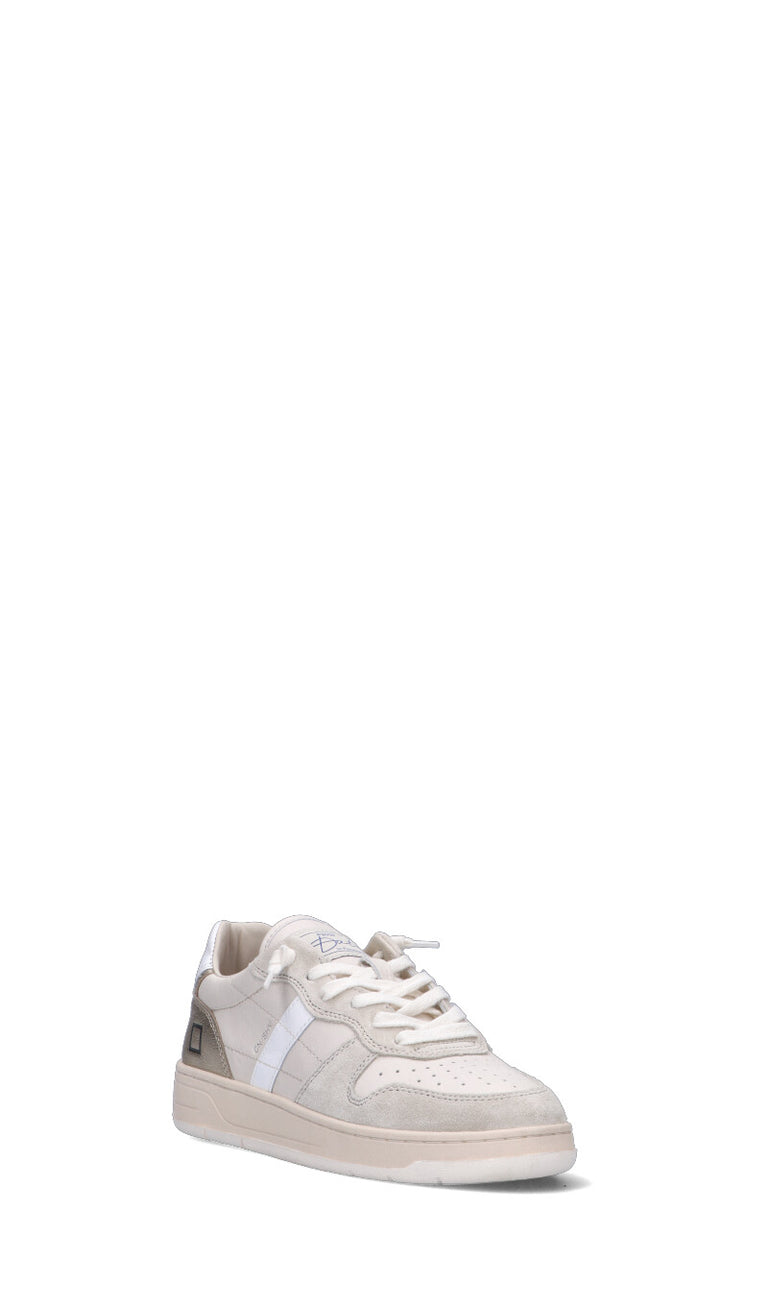 D.A.T.E. COURT SHINY Sneaker donna bianca in pelle
