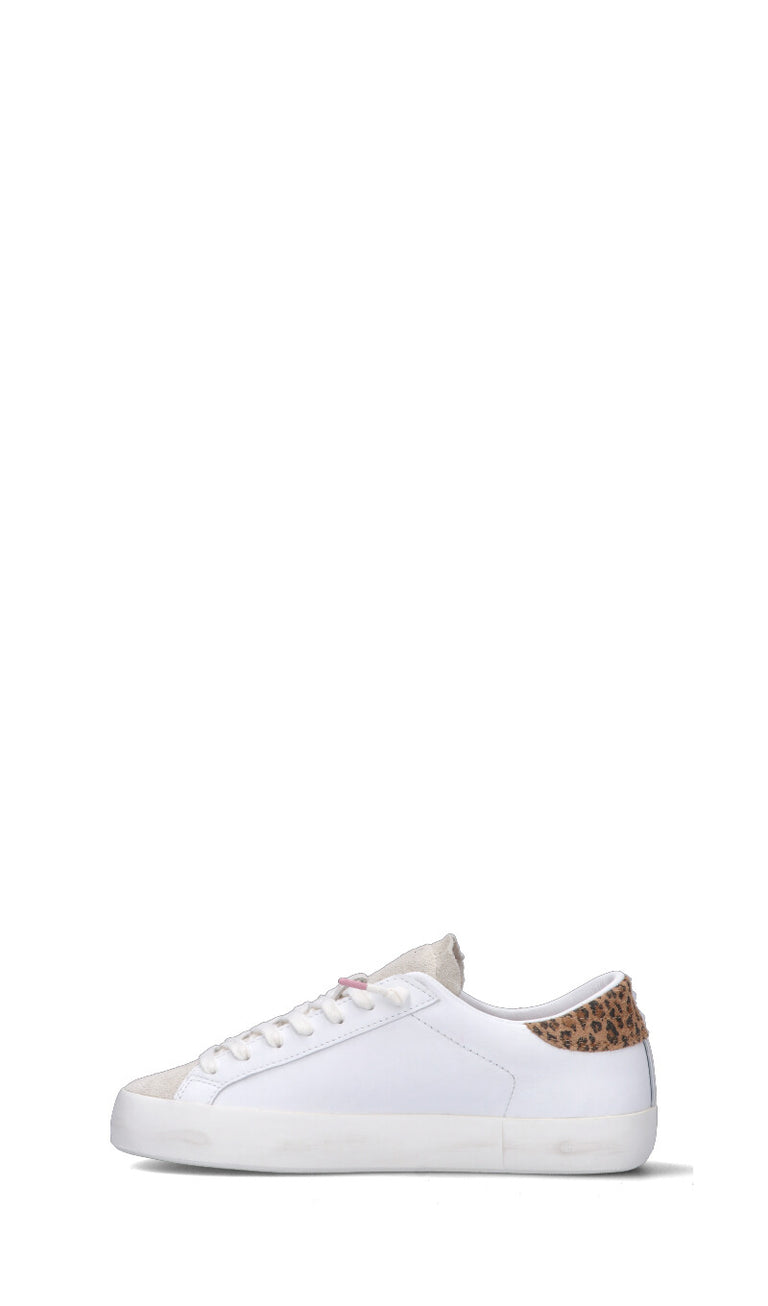 D.A.T.E. HILL LOW Sneaker donna bianca/maculata in pelle