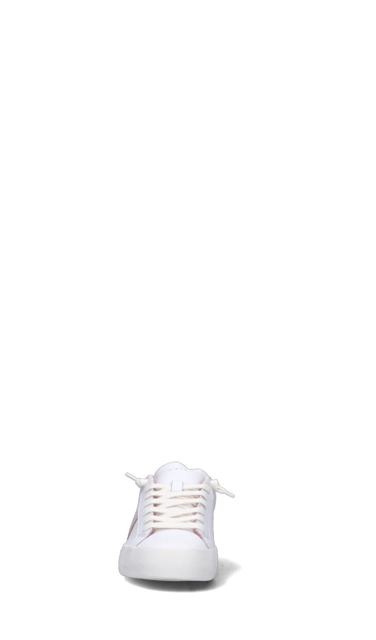 D.A.T.E. HILL LOW Sneaker donna bianca/rosa in pelle