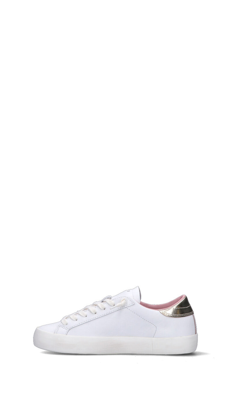 D.A.T.E. HILL LOW Sneaker donna bianca/rosa in pelle