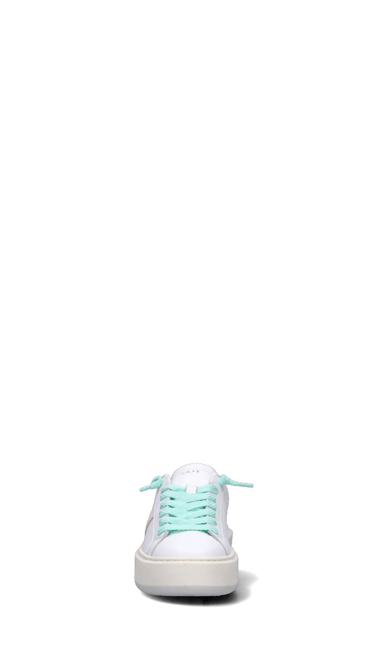 D.A.T.E. HILL LOW PLATFORM Sneaker donna bianca/rosa in pelle