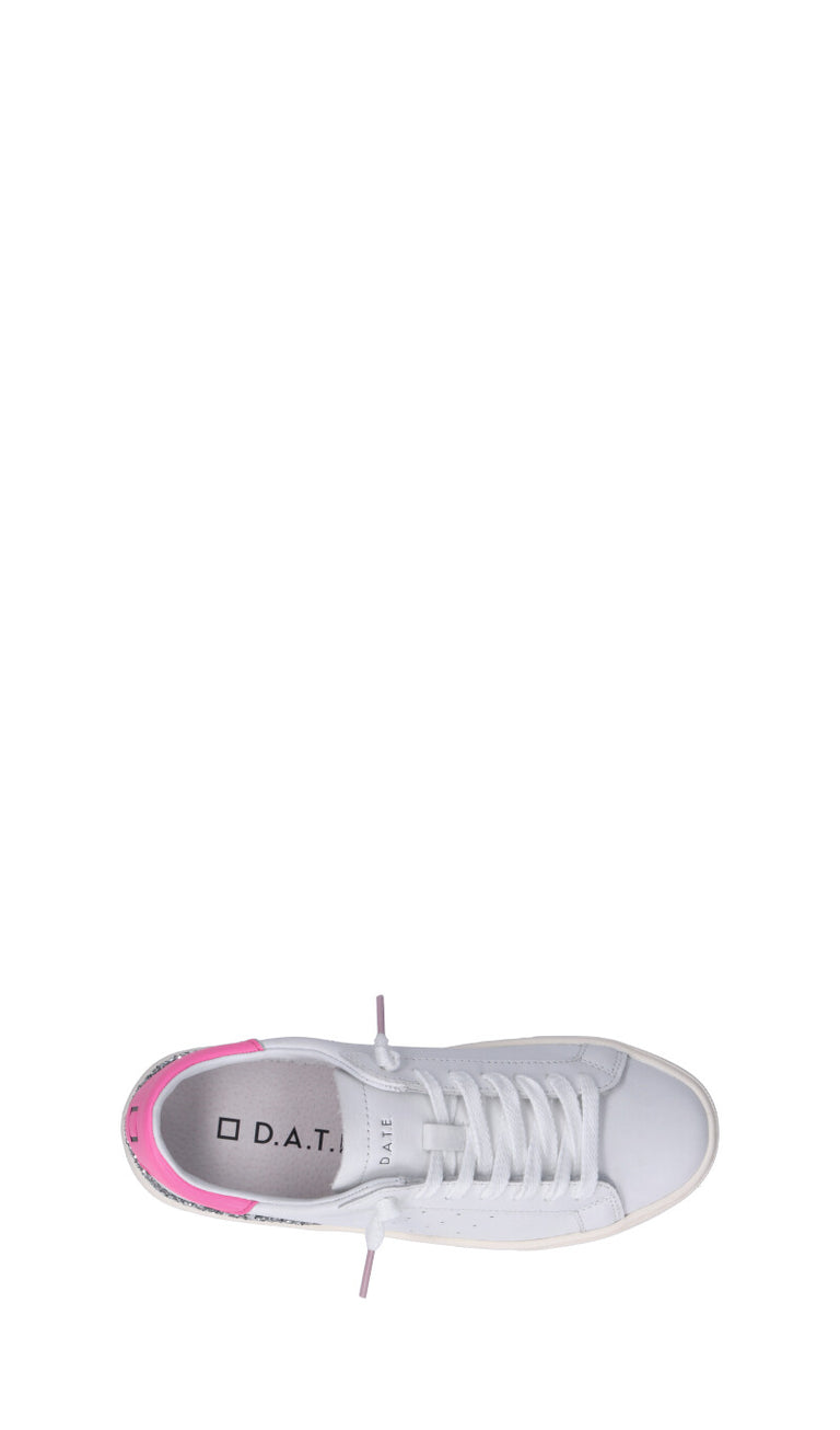 D.A.T.E. SONICA CALF Sneaker donna bianca/rosa in pelle