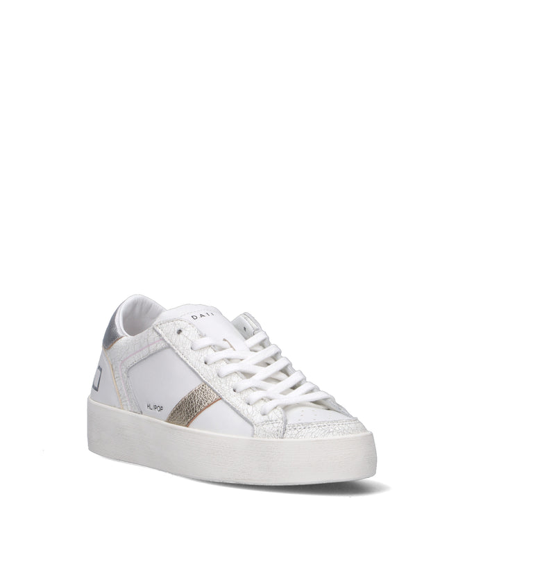 D.A.T.E. Sneaker donna bianca in pelle