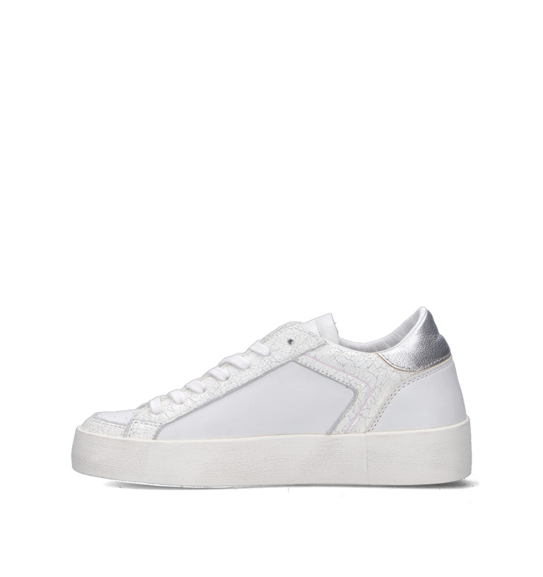 D.A.T.E. Sneaker donna bianca in pelle