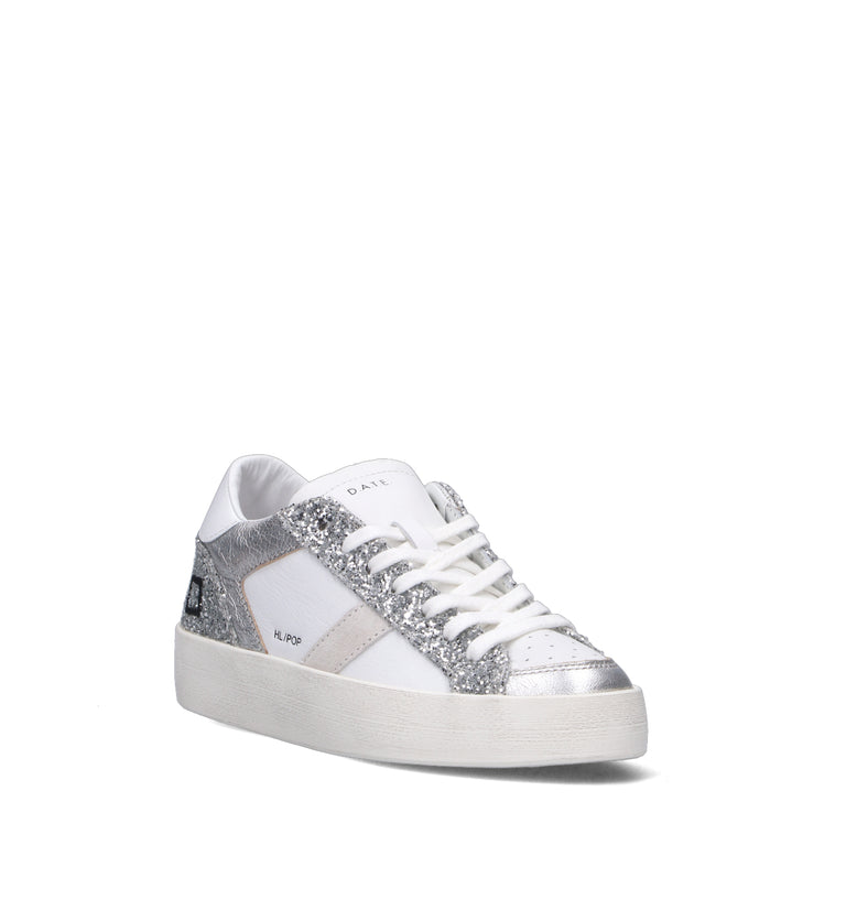D.A.T.E. Sneaker donna bianca/argento