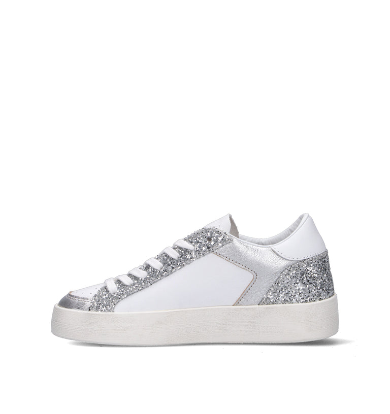 D.A.T.E. Sneaker donna bianca/argento