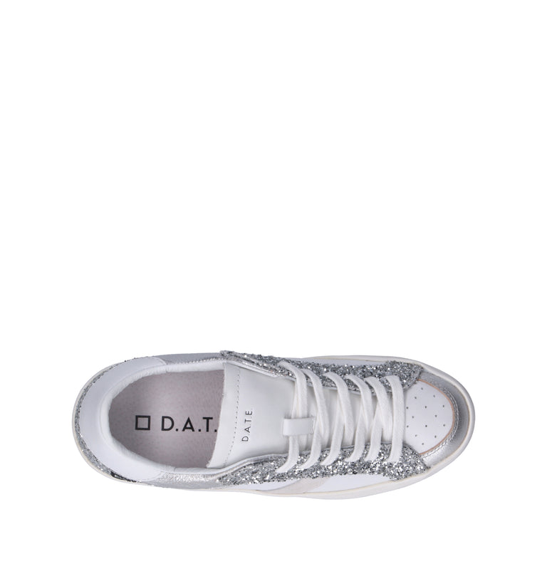 D.A.T.E. Sneaker donna bianca/argento