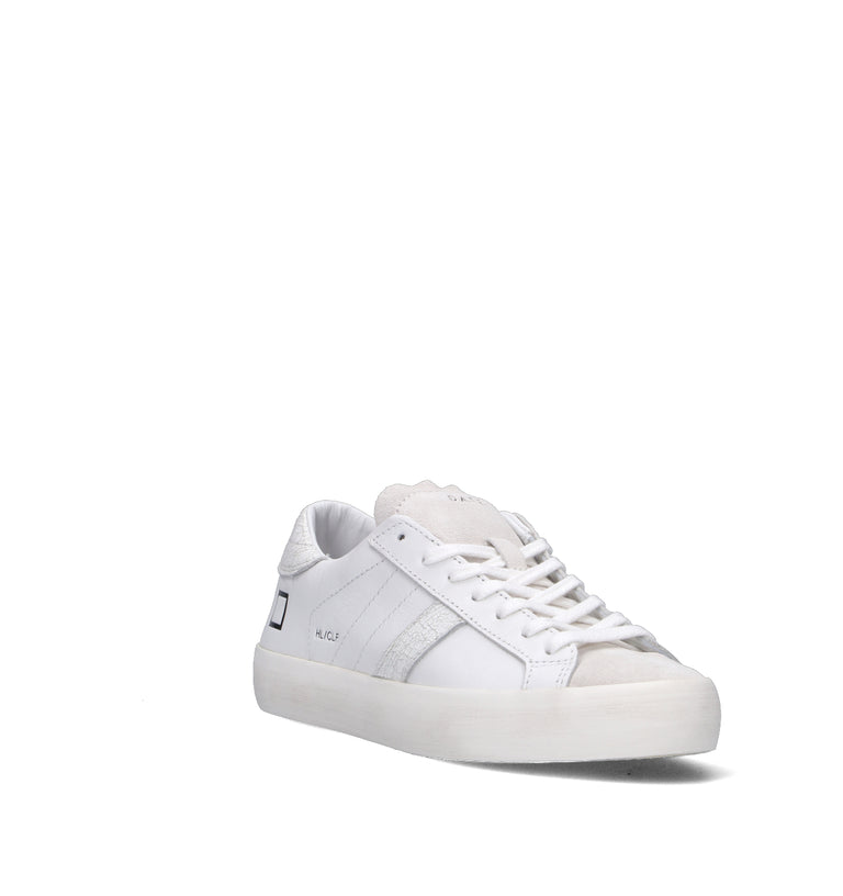 D.A.T.E. Sneaker donna bianca in pelle