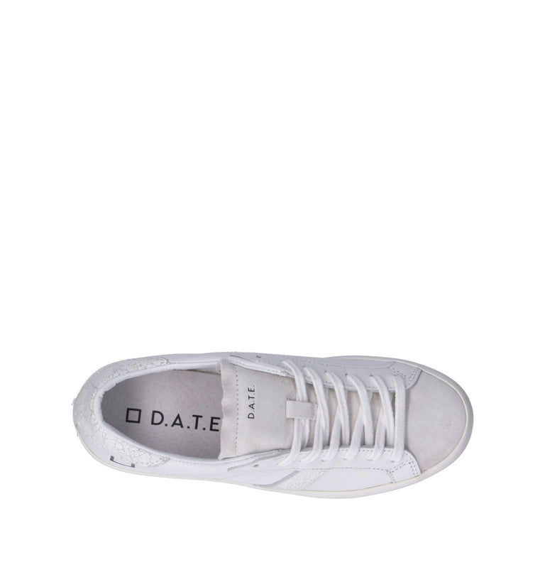 D.A.T.E. Sneaker donna bianca in pelle