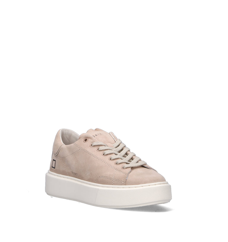 D.A.T.E. Sneaker donna nude in suede