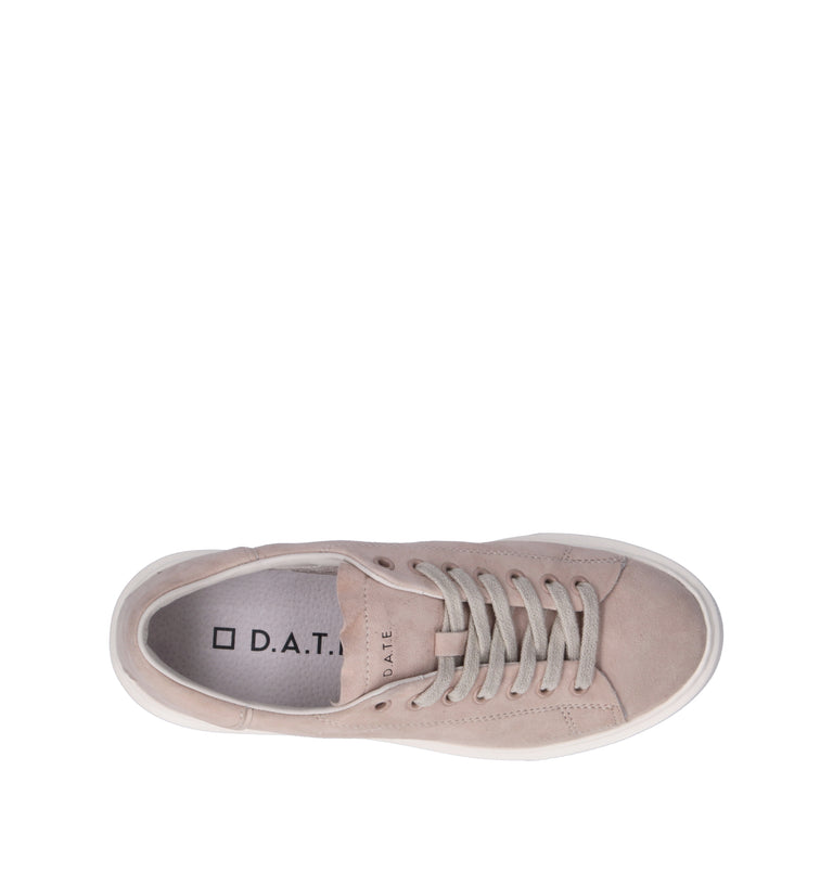 D.A.T.E. Sneaker donna nude in suede