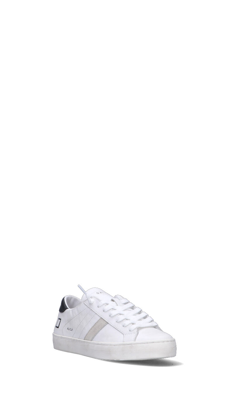 D.A.T.E. HILL LOW CALF Sneaker donna bianca/nera in pelle