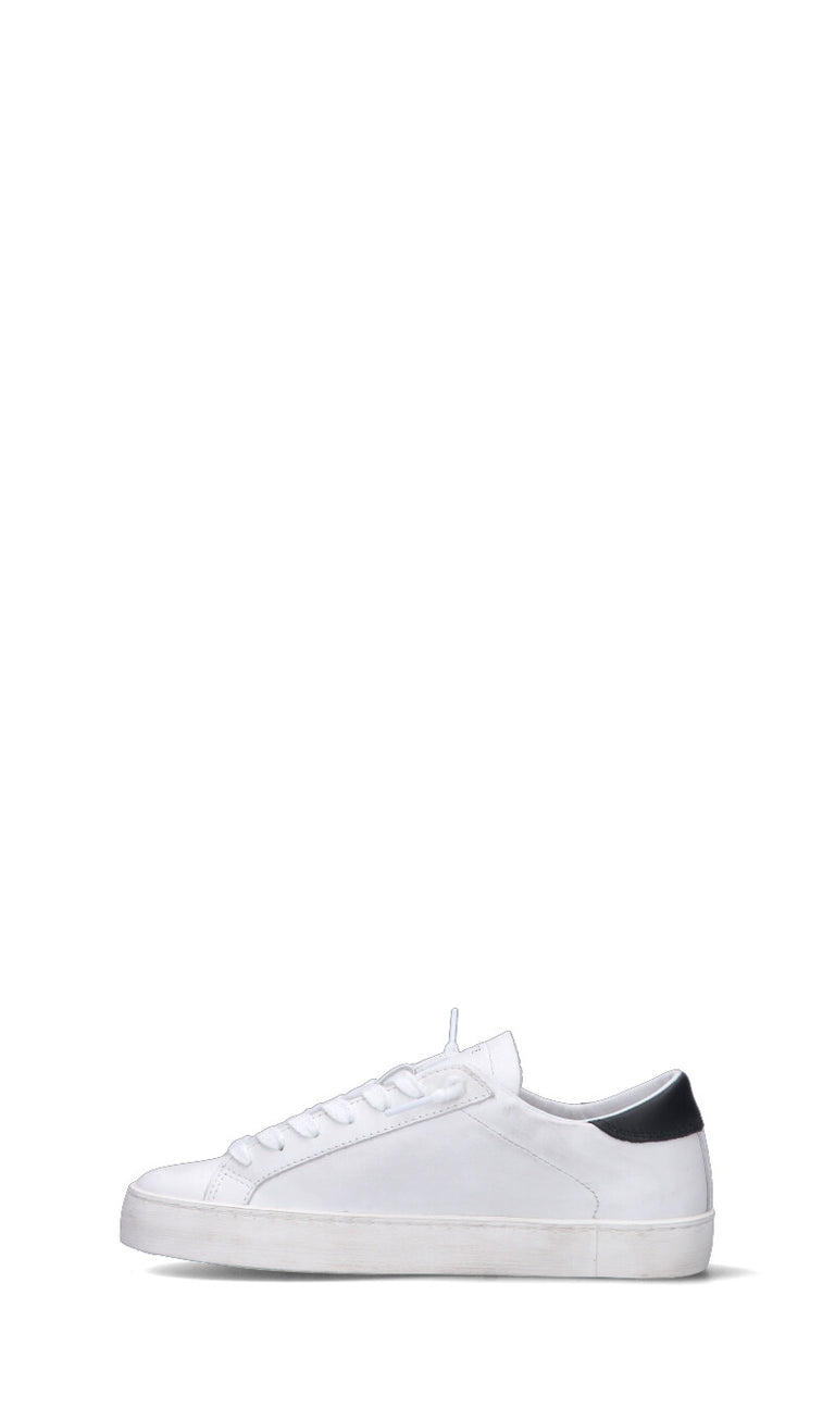 D.A.T.E. HILL LOW CALF Sneaker donna bianca/nera in pelle